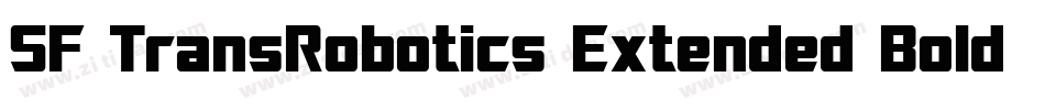 SF TransRobotics Extended Bold Italic字体转换